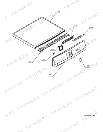 Схема №6 L62270FLE с изображением Блок управления для стиральной машины Aeg 973914534019000